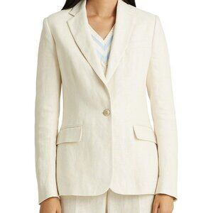 Lauren Ralph Lauren Herringbone Linen Blazer (4)